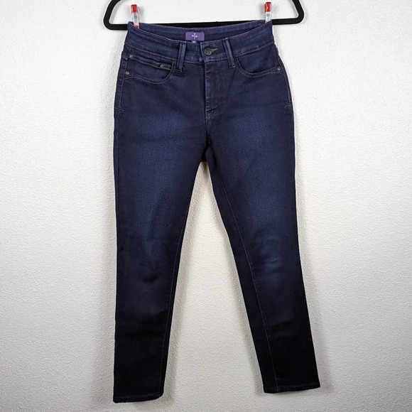 NYDJ Denim Leggings Lift Tuck technology Mid- Rise size 0P - Picture 1 of 12